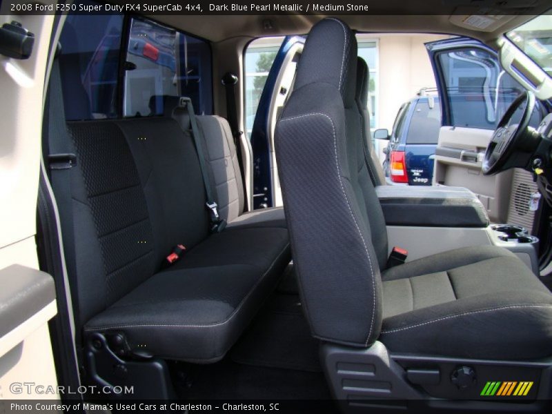 Dark Blue Pearl Metallic / Medium Stone 2008 Ford F250 Super Duty FX4 SuperCab 4x4