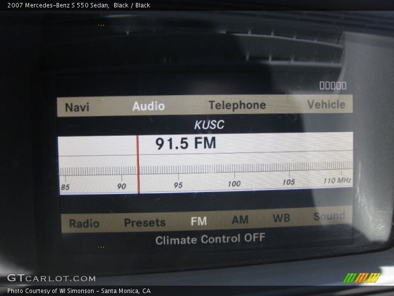 Black / Black 2007 Mercedes-Benz S 550 Sedan