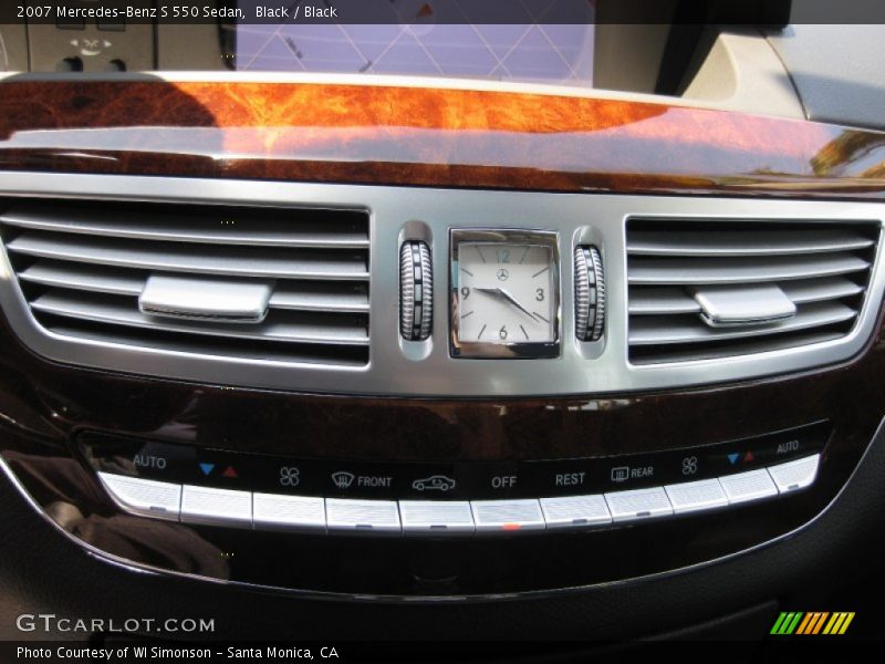 Black / Black 2007 Mercedes-Benz S 550 Sedan