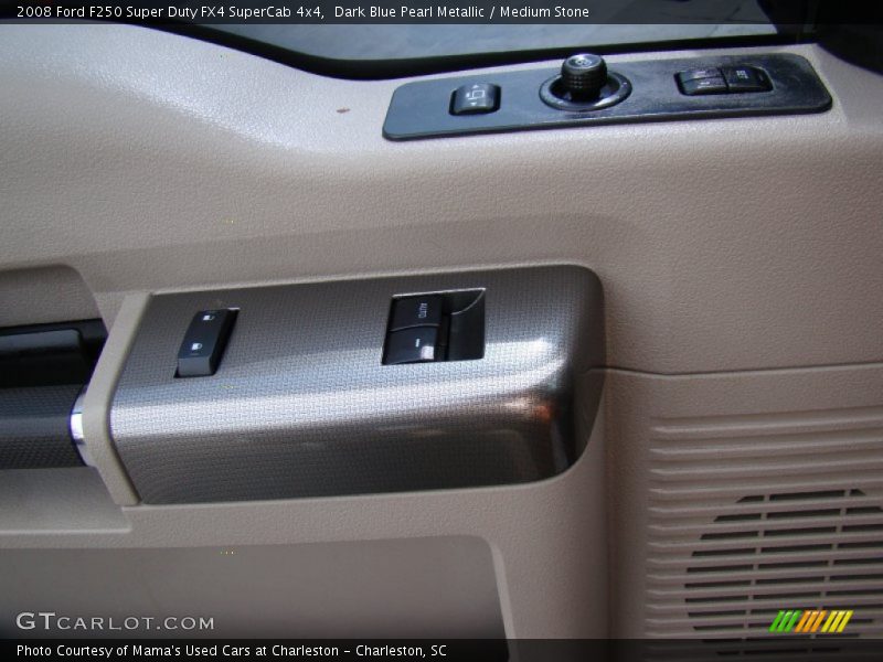 Dark Blue Pearl Metallic / Medium Stone 2008 Ford F250 Super Duty FX4 SuperCab 4x4