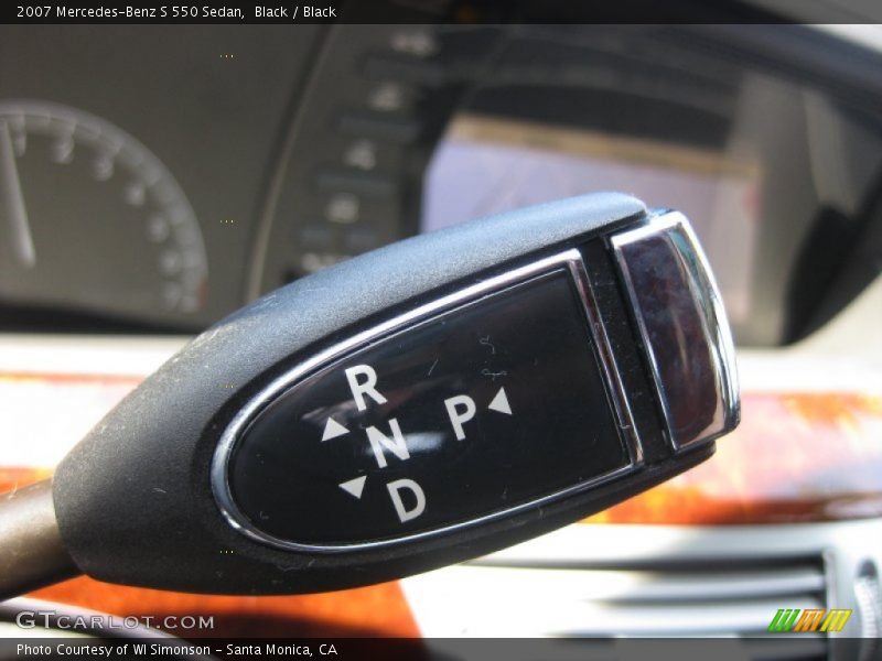 Black / Black 2007 Mercedes-Benz S 550 Sedan