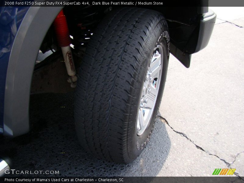 Dark Blue Pearl Metallic / Medium Stone 2008 Ford F250 Super Duty FX4 SuperCab 4x4