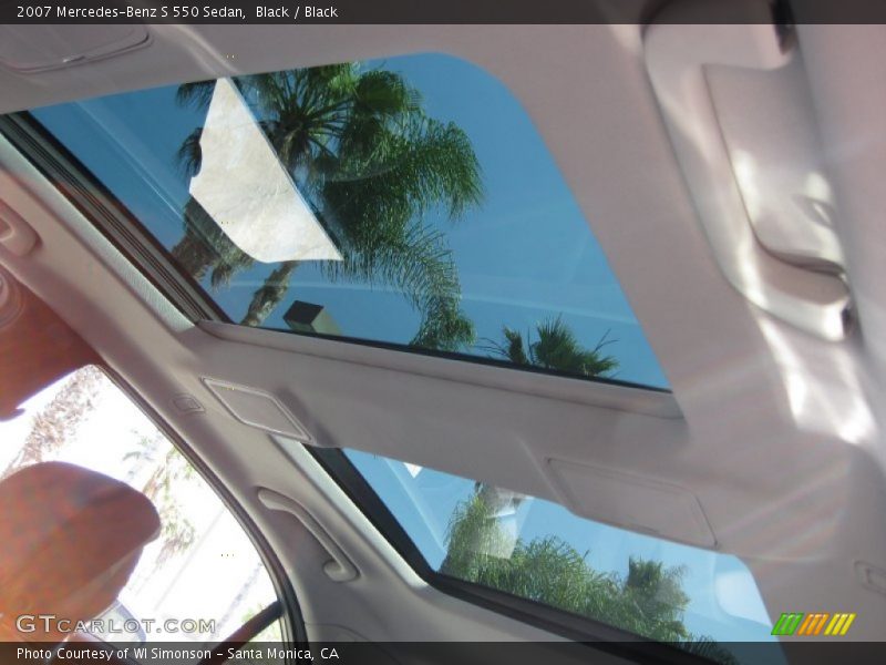 Black / Black 2007 Mercedes-Benz S 550 Sedan