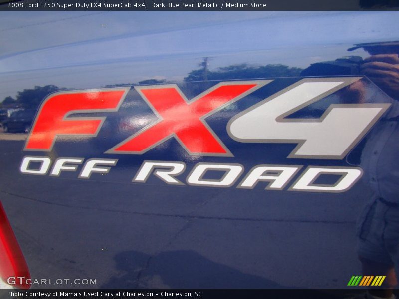 Dark Blue Pearl Metallic / Medium Stone 2008 Ford F250 Super Duty FX4 SuperCab 4x4