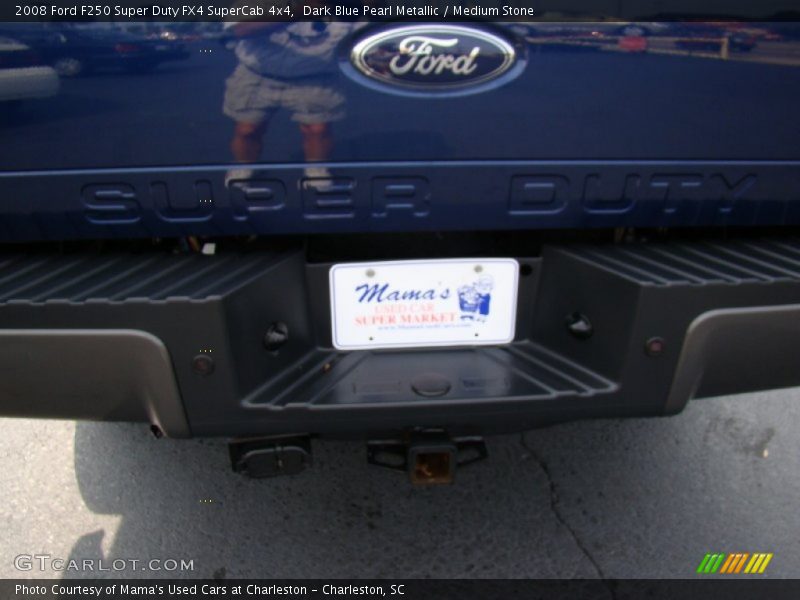 Dark Blue Pearl Metallic / Medium Stone 2008 Ford F250 Super Duty FX4 SuperCab 4x4