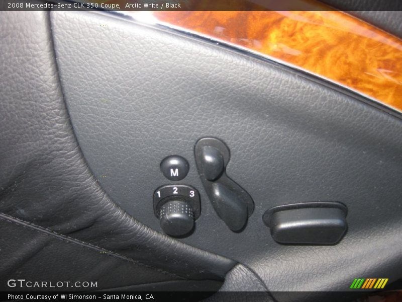 Arctic White / Black 2008 Mercedes-Benz CLK 350 Coupe