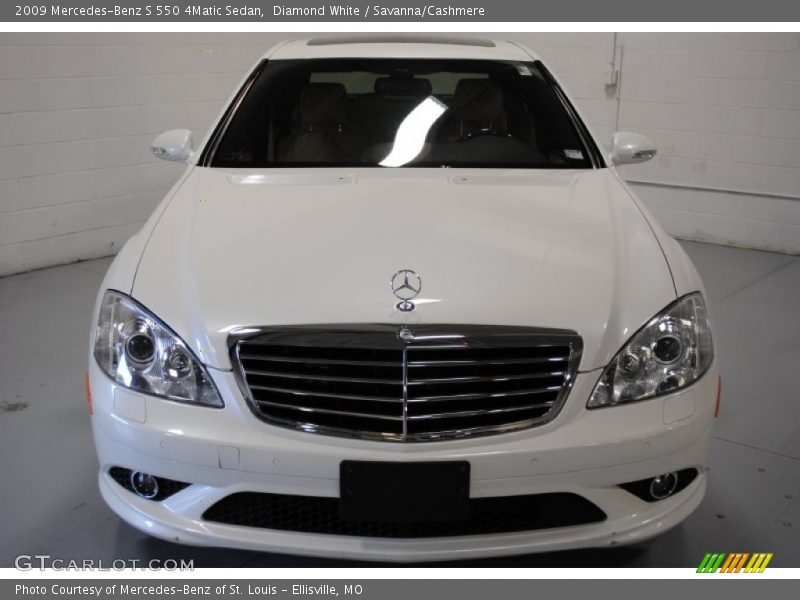 Diamond White / Savanna/Cashmere 2009 Mercedes-Benz S 550 4Matic Sedan