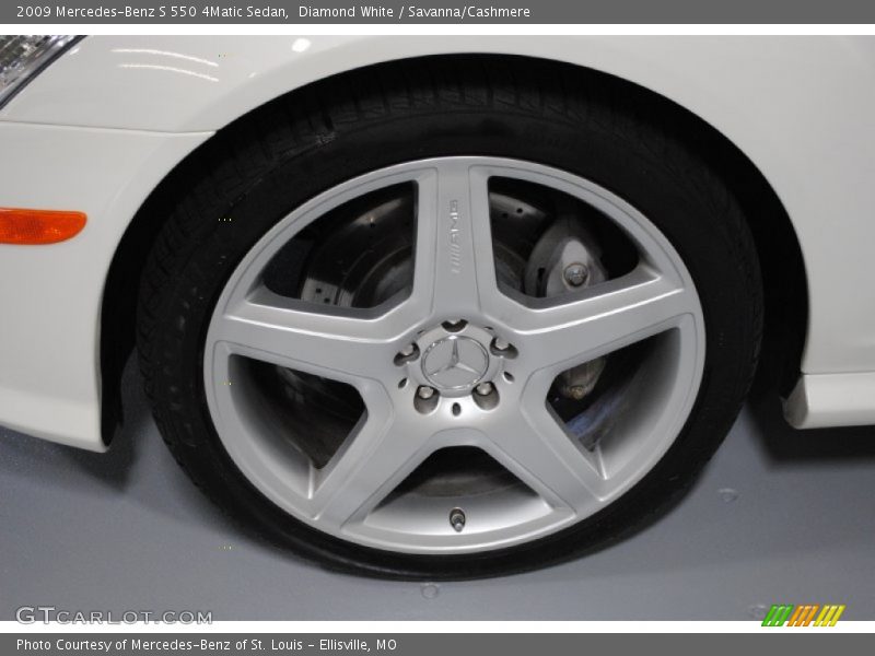 Diamond White / Savanna/Cashmere 2009 Mercedes-Benz S 550 4Matic Sedan