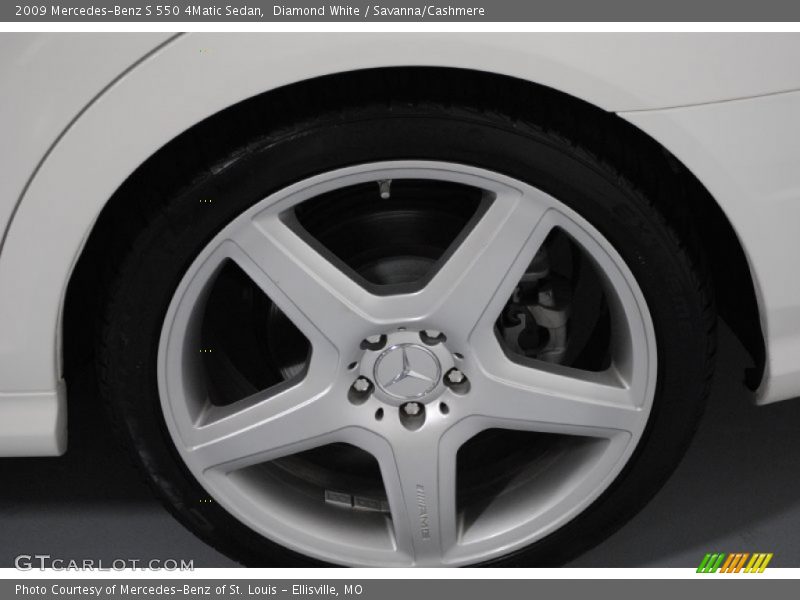 Diamond White / Savanna/Cashmere 2009 Mercedes-Benz S 550 4Matic Sedan
