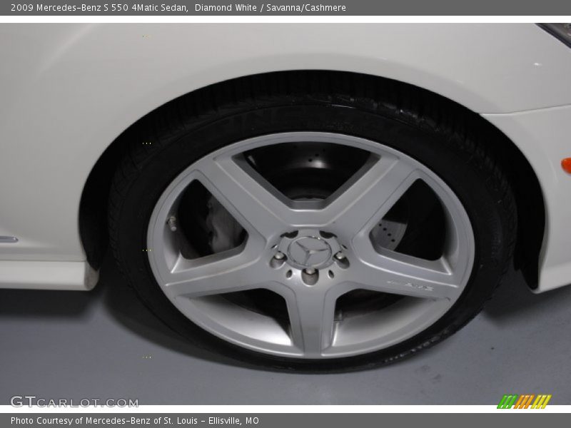 Diamond White / Savanna/Cashmere 2009 Mercedes-Benz S 550 4Matic Sedan