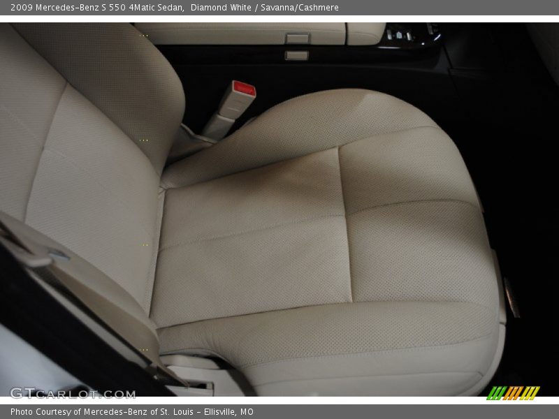 Diamond White / Savanna/Cashmere 2009 Mercedes-Benz S 550 4Matic Sedan