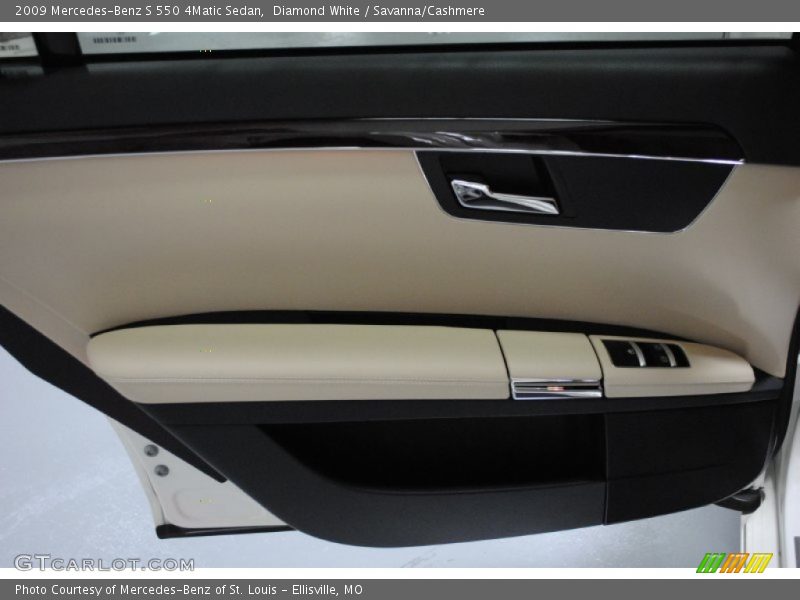 Diamond White / Savanna/Cashmere 2009 Mercedes-Benz S 550 4Matic Sedan