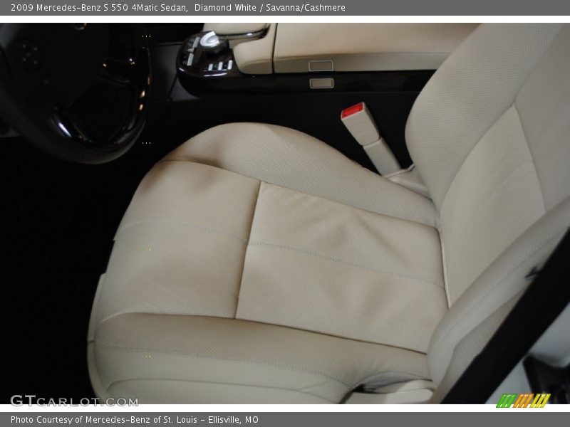 Diamond White / Savanna/Cashmere 2009 Mercedes-Benz S 550 4Matic Sedan