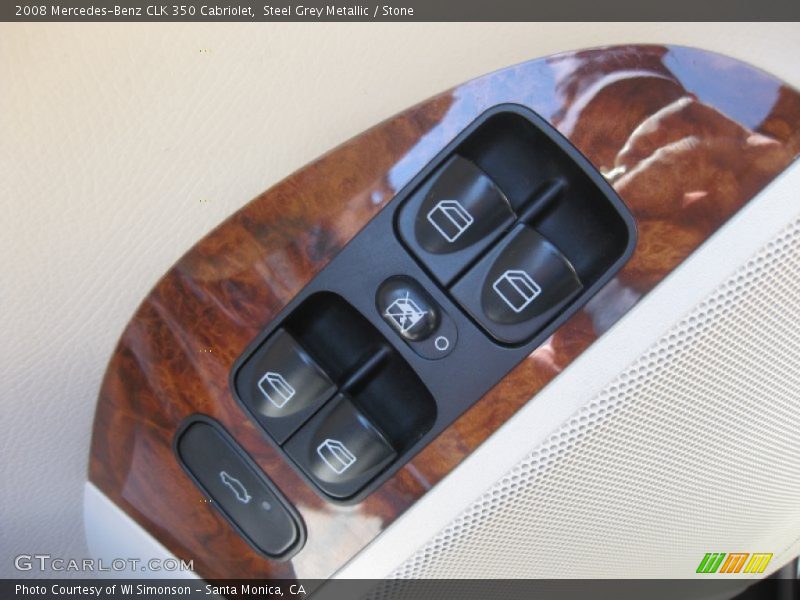 Steel Grey Metallic / Stone 2008 Mercedes-Benz CLK 350 Cabriolet