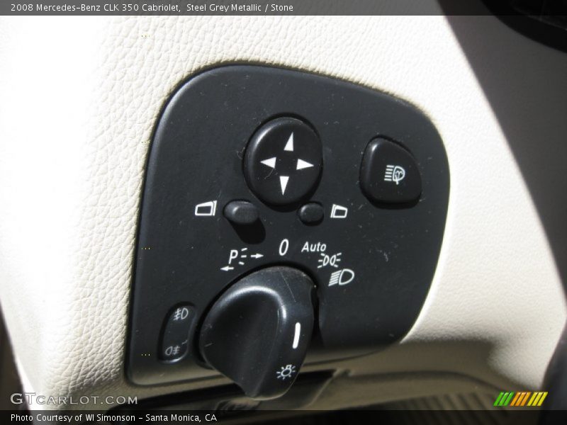 Steel Grey Metallic / Stone 2008 Mercedes-Benz CLK 350 Cabriolet