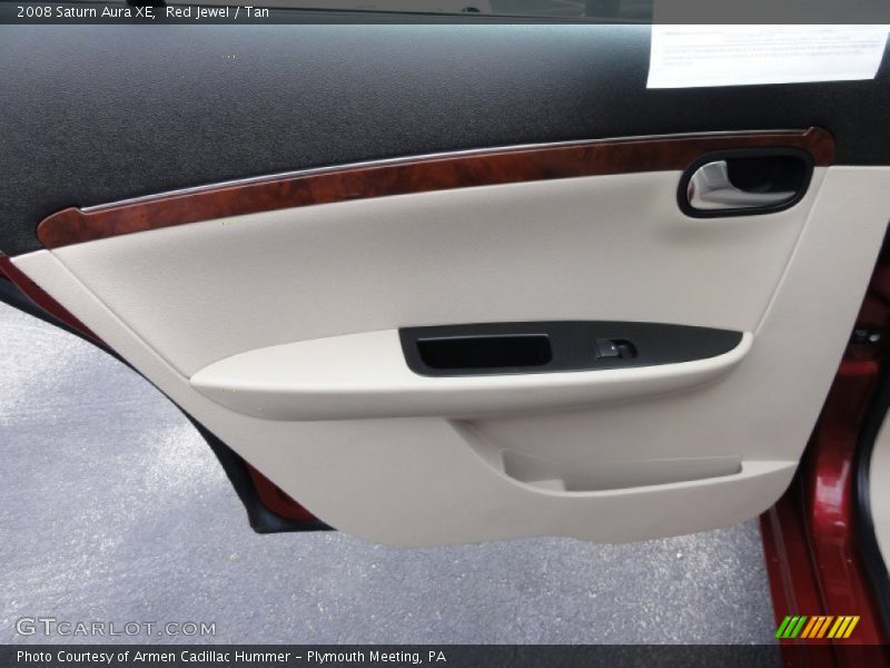 Red Jewel / Tan 2008 Saturn Aura XE