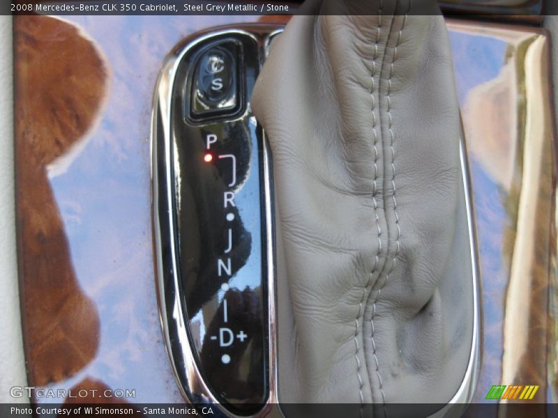 Steel Grey Metallic / Stone 2008 Mercedes-Benz CLK 350 Cabriolet