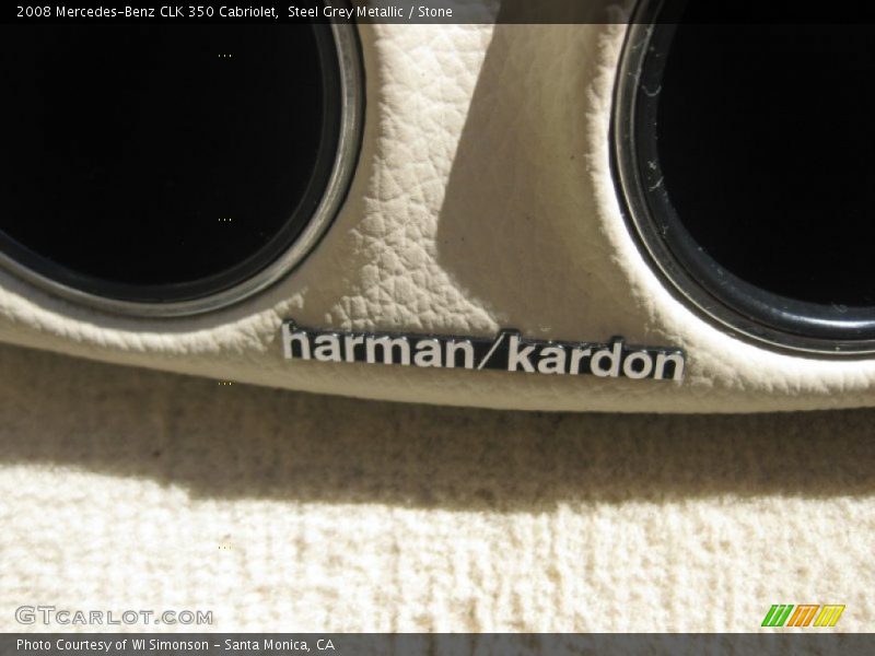 Steel Grey Metallic / Stone 2008 Mercedes-Benz CLK 350 Cabriolet