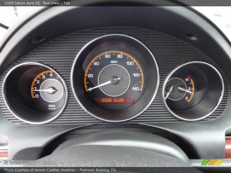 Red Jewel / Tan 2008 Saturn Aura XE