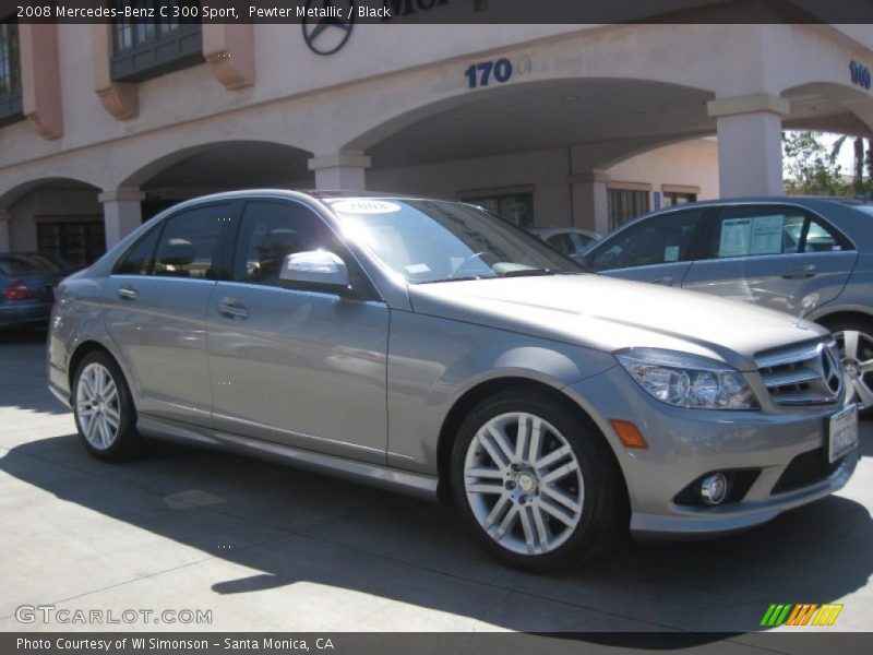 Pewter Metallic / Black 2008 Mercedes-Benz C 300 Sport