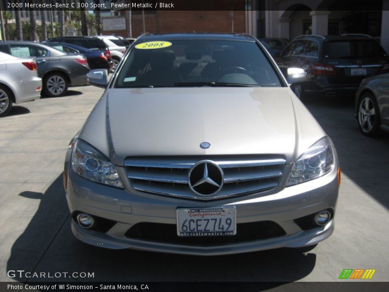 Pewter Metallic / Black 2008 Mercedes-Benz C 300 Sport