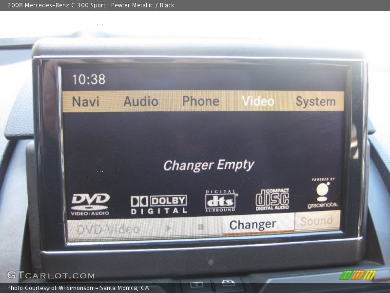Pewter Metallic / Black 2008 Mercedes-Benz C 300 Sport