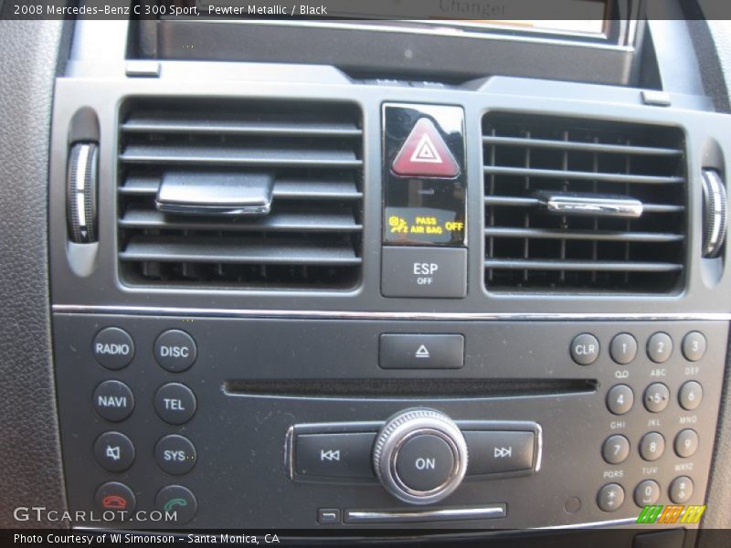 Pewter Metallic / Black 2008 Mercedes-Benz C 300 Sport