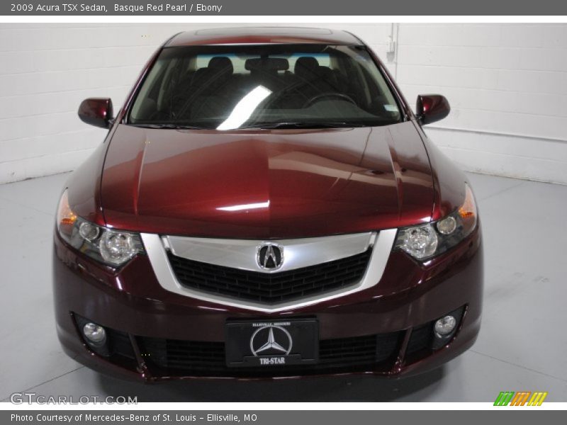 Basque Red Pearl / Ebony 2009 Acura TSX Sedan