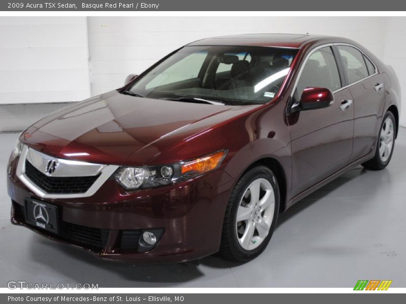 Basque Red Pearl / Ebony 2009 Acura TSX Sedan