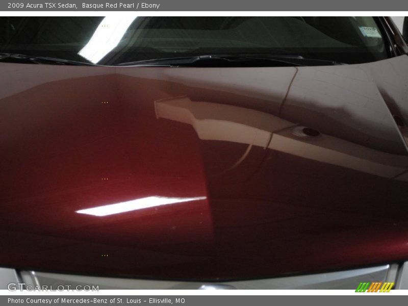 Basque Red Pearl / Ebony 2009 Acura TSX Sedan