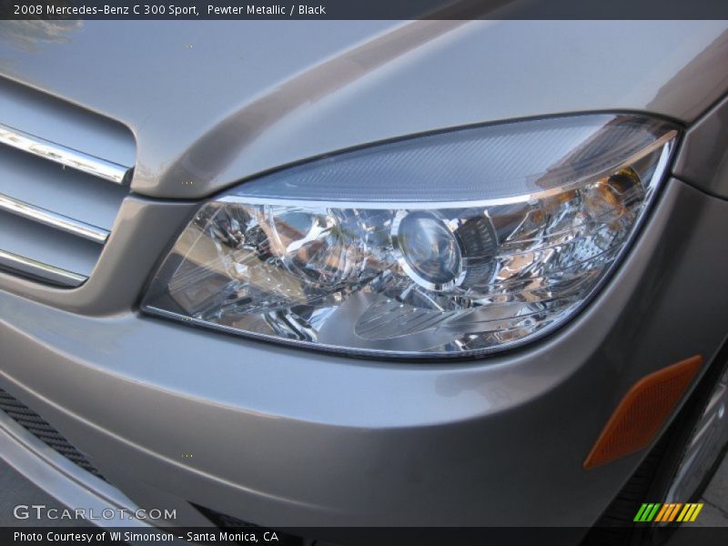 Pewter Metallic / Black 2008 Mercedes-Benz C 300 Sport