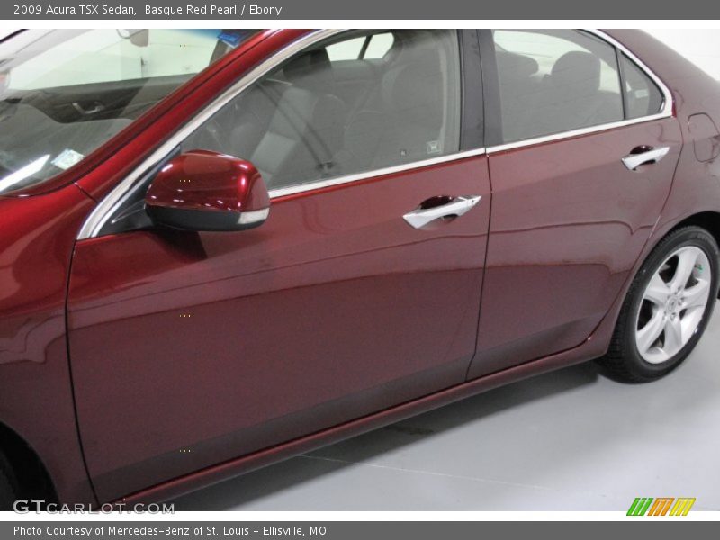 Basque Red Pearl / Ebony 2009 Acura TSX Sedan