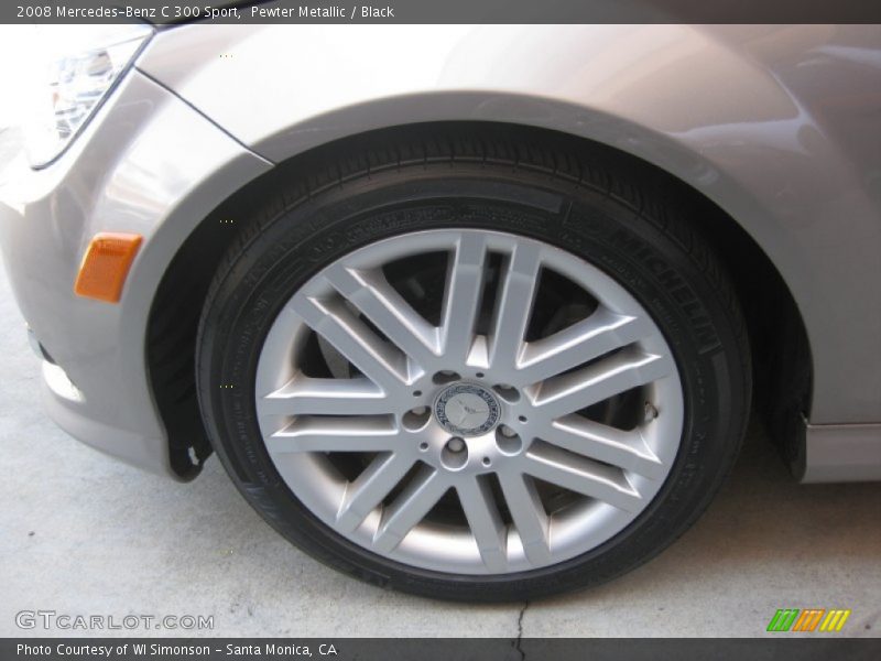 Pewter Metallic / Black 2008 Mercedes-Benz C 300 Sport