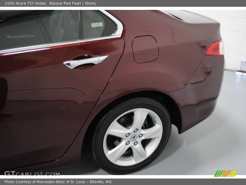 Basque Red Pearl / Ebony 2009 Acura TSX Sedan