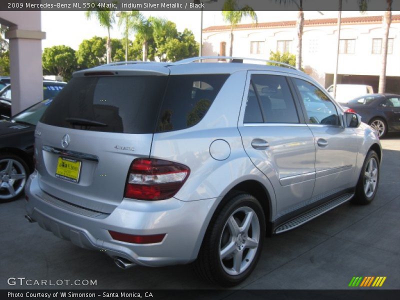 Iridium Silver Metallic / Black 2009 Mercedes-Benz ML 550 4Matic