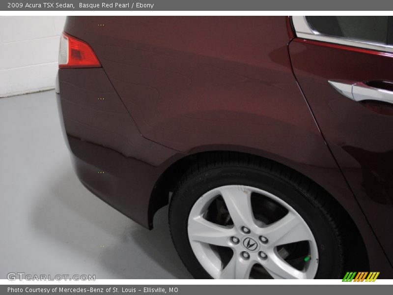 Basque Red Pearl / Ebony 2009 Acura TSX Sedan