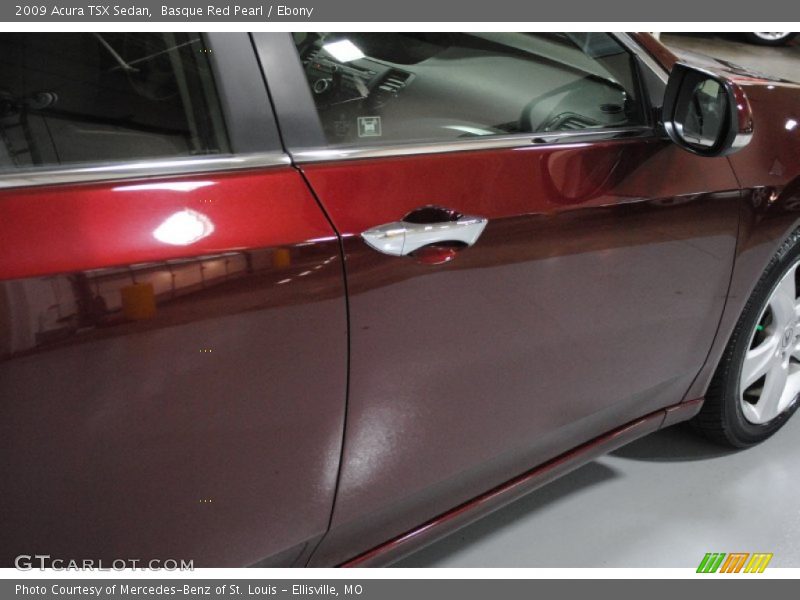 Basque Red Pearl / Ebony 2009 Acura TSX Sedan