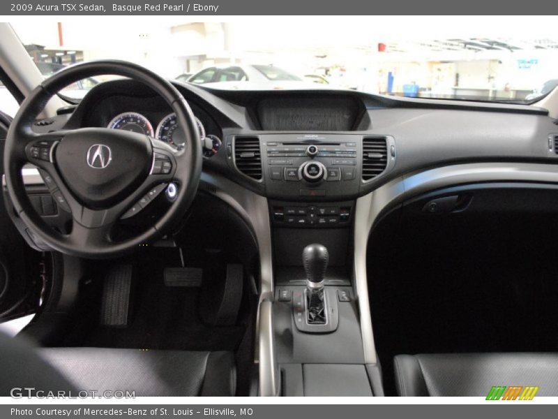 Basque Red Pearl / Ebony 2009 Acura TSX Sedan