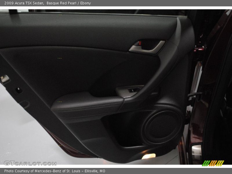 Basque Red Pearl / Ebony 2009 Acura TSX Sedan