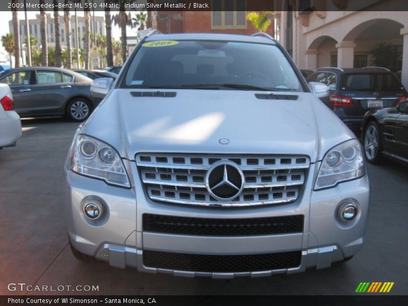 Iridium Silver Metallic / Black 2009 Mercedes-Benz ML 550 4Matic