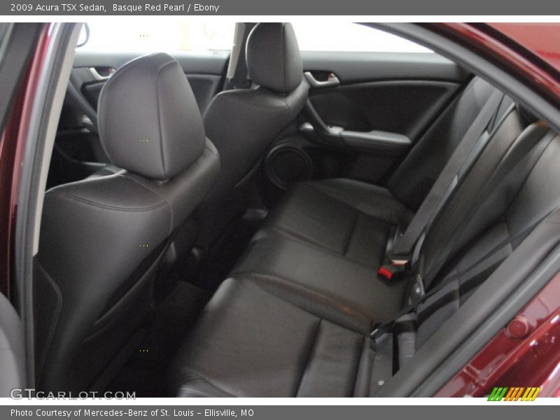 Basque Red Pearl / Ebony 2009 Acura TSX Sedan