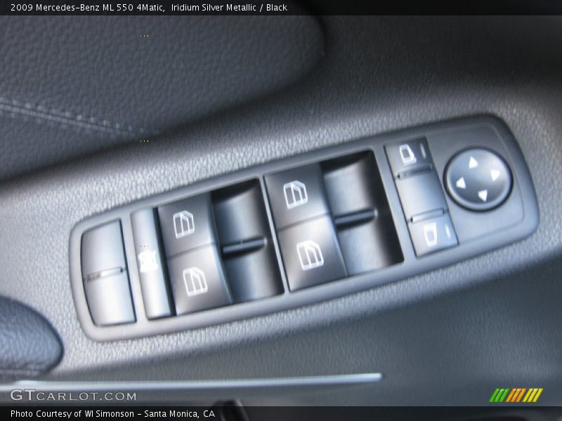 Iridium Silver Metallic / Black 2009 Mercedes-Benz ML 550 4Matic