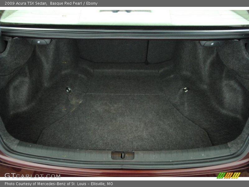 Basque Red Pearl / Ebony 2009 Acura TSX Sedan