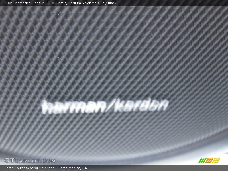 Iridium Silver Metallic / Black 2009 Mercedes-Benz ML 550 4Matic