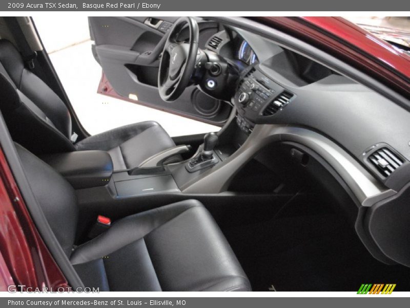Basque Red Pearl / Ebony 2009 Acura TSX Sedan
