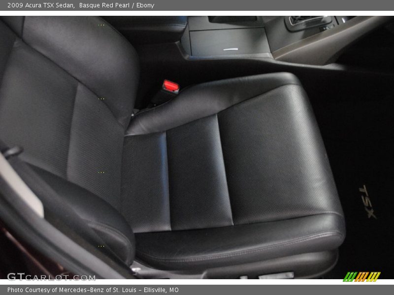 Basque Red Pearl / Ebony 2009 Acura TSX Sedan