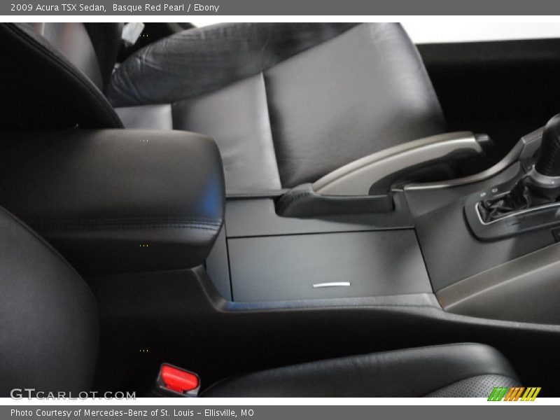 Basque Red Pearl / Ebony 2009 Acura TSX Sedan