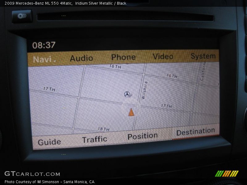 Iridium Silver Metallic / Black 2009 Mercedes-Benz ML 550 4Matic