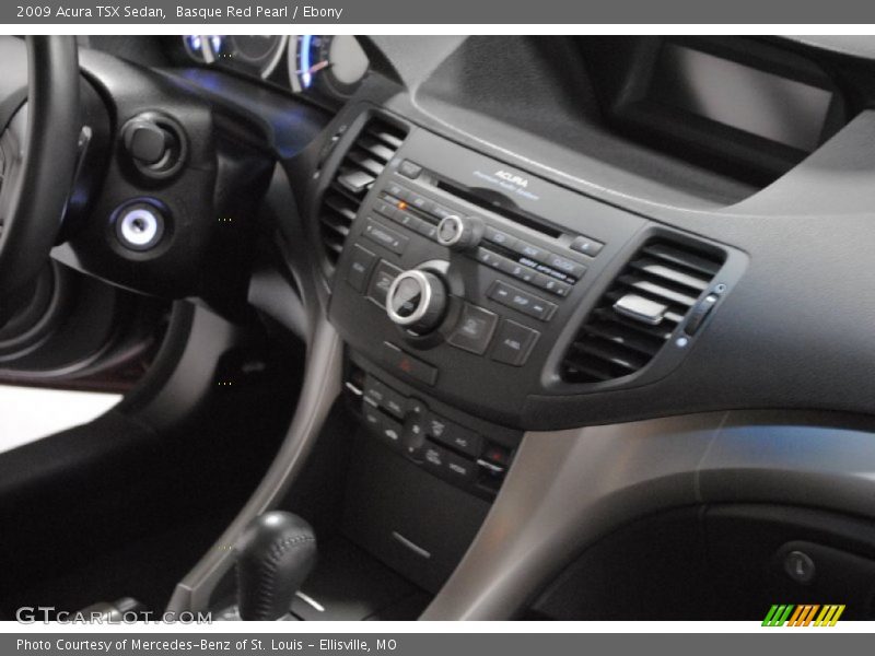 Basque Red Pearl / Ebony 2009 Acura TSX Sedan