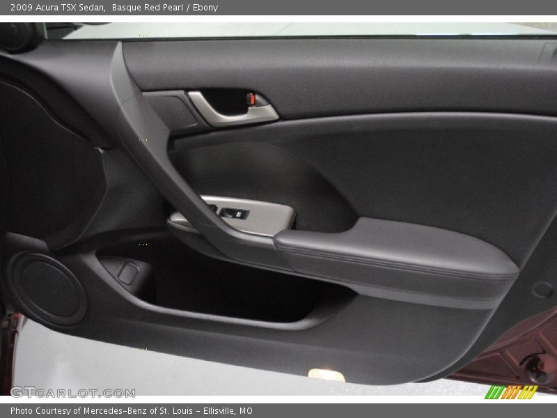 Basque Red Pearl / Ebony 2009 Acura TSX Sedan